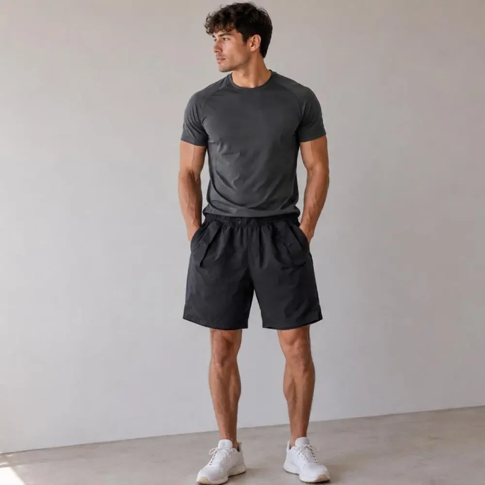 Lululemon black shorts with elastic